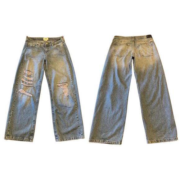 BDG Kayla Boxer Waistband Low-Rise Baggy Jeans - Picture 5 of 9